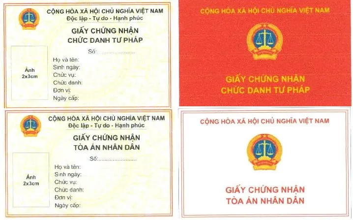 Mới: Thẩm phán, Hội thẩm có Giấy chứng minh