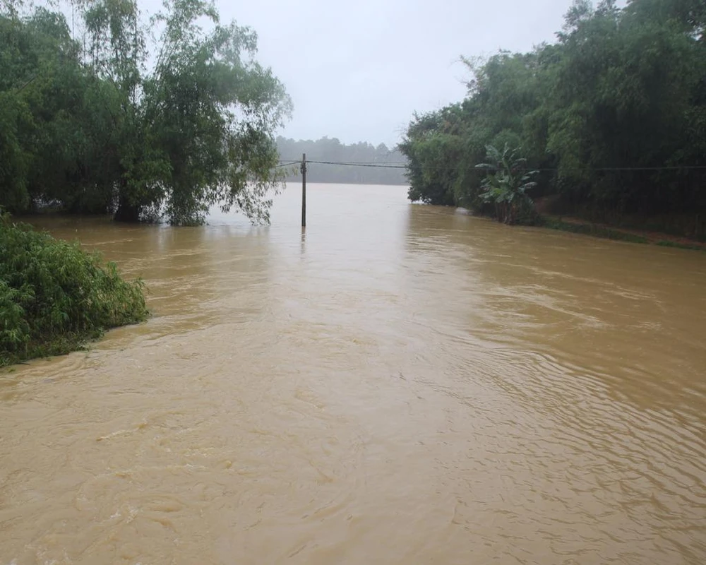 lũ ngập tại nghệ an