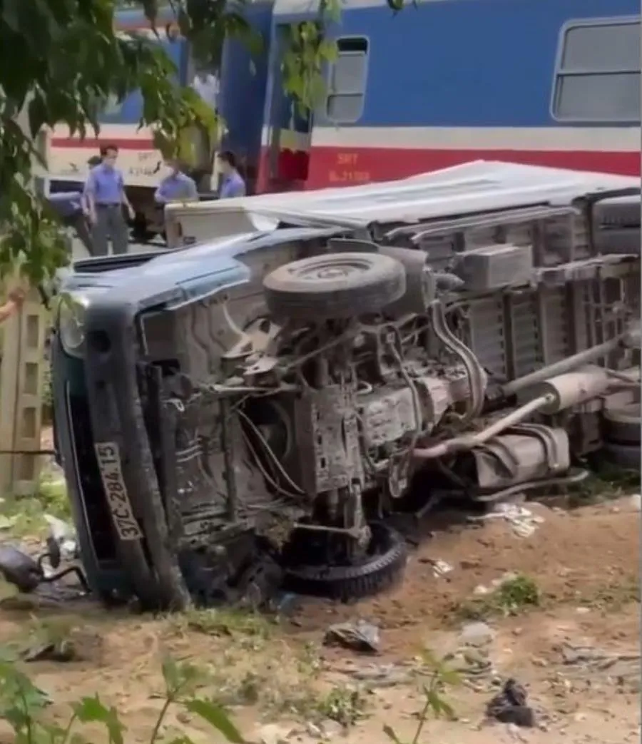 Hiện trường vụ tai nạn.