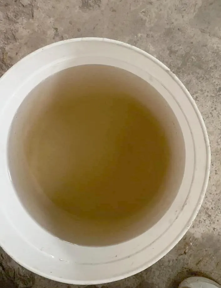 Nước sạch đến hộ dân ở TP Vinh đã đổi màu. Nước sạch đến hộ dân ở TP Vinh đã đổi màu.