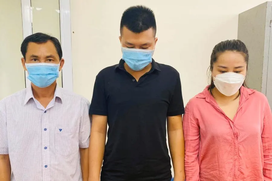 Ba bị can Phụng, Việt, Tâm. Ảnh: CA.