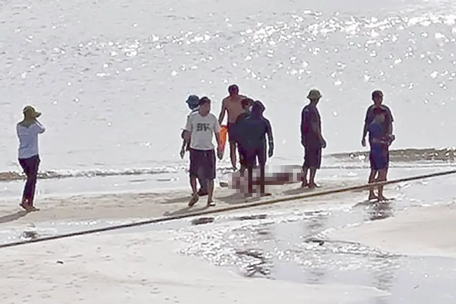 Bãi biển xảy ra sự việc. Bãi biển xảy ra sự việc.