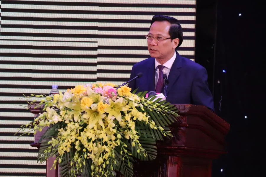 Ông Đào Ngọc Dung - Bộ Trưởng Bộ LĐ-TB&amp;XH - phát biểu.