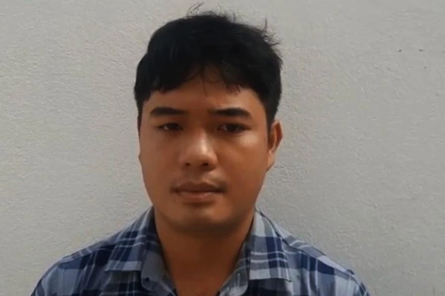 Nguyễn Tất Thảo bị bắt giữ. Ảnh: CA.