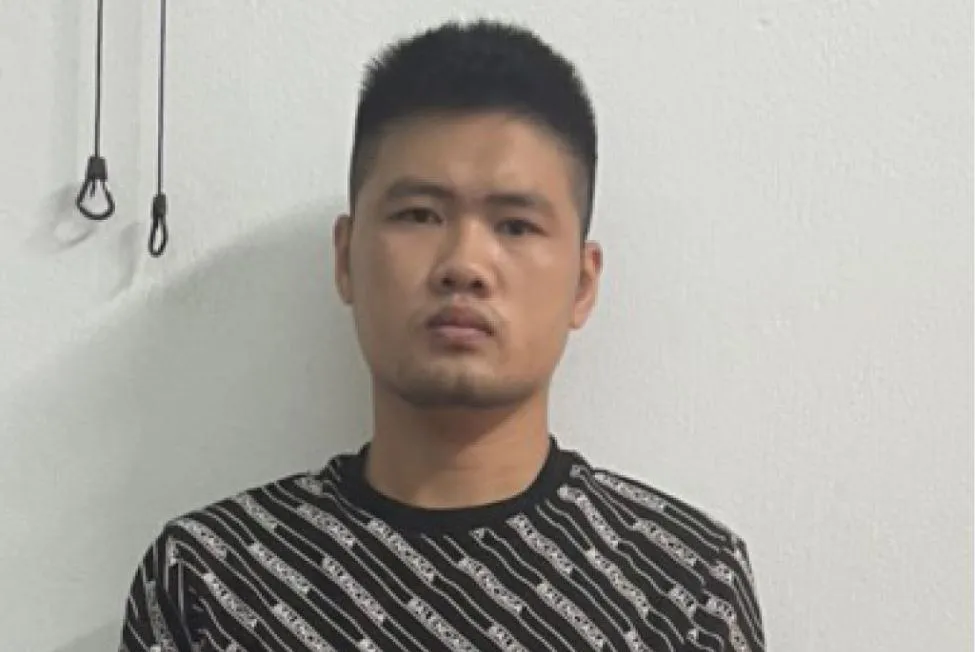 Phạm Huy Hoàng bị bắt giữ. Ảnh: CA