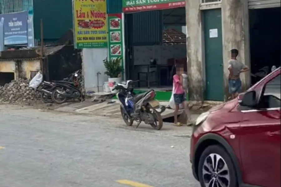 Khu vực xảy ra vụ án mạng.