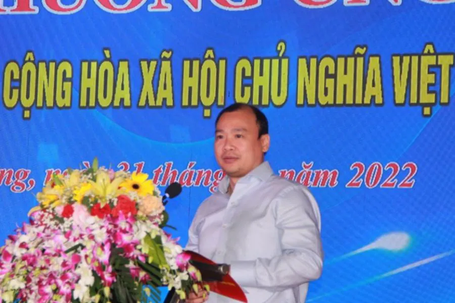 Ông Lê Hải Bình - Ủy viên Dự khuyết Trung ương Đảng- Phó trưởng Ban Tuyên giáo Trung ương phát biểu.