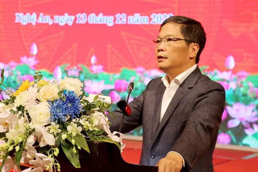 Ông Trần Tuấn Anh, Ủy viên Bộ Chính trị, Trưởng Ban Kinh tế Trung ương phát biểu.