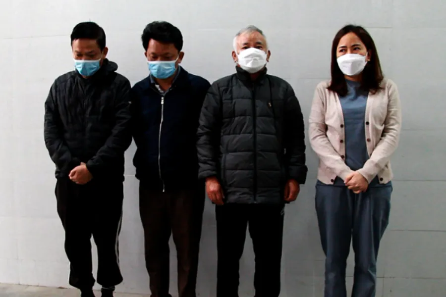 Bốn bị can Hòa, Nhâm, Khang, Sơn. Ảnh: CA.