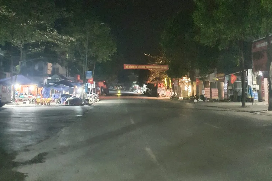 Một góc thị trấn Kim Sơn, huyện miền núi Quế Phong, Nghệ An. Ảnh: TBC.