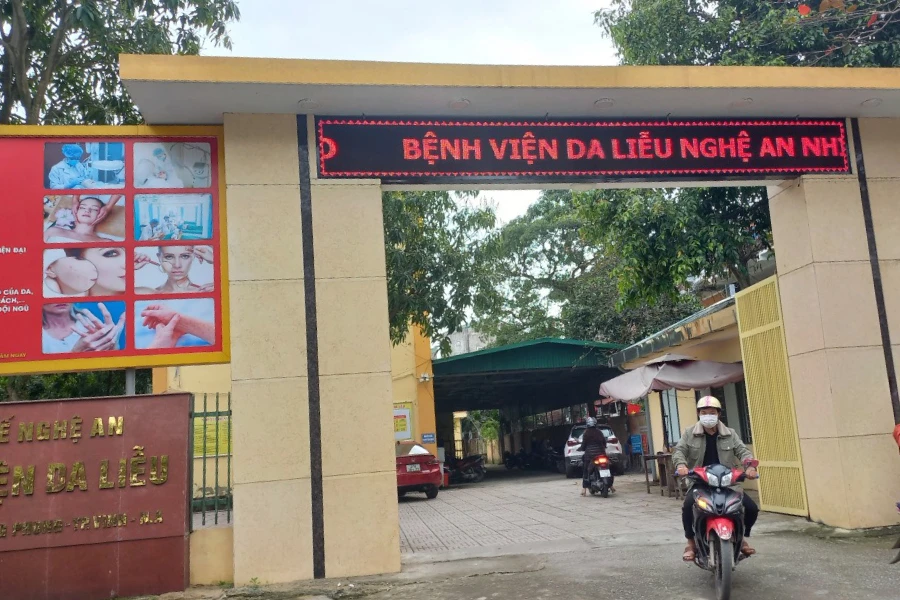 Bệnh viện Da liễu Nghệ An. Ảnh: Đ.LAM