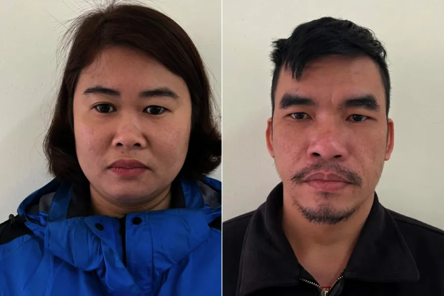 Bị can Vân và Phùng ngoan cố, không khai báo điểm cất giấu ma túy. Ảnh: CA Bị can Vân và Phùng ngoan cố, không khai báo điểm cất giấu ma túy. Ảnh: CA