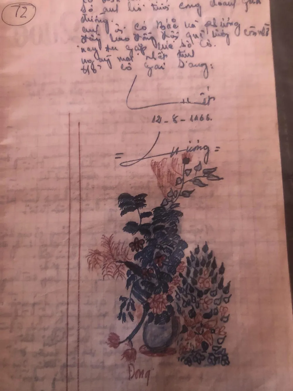 Hình ảnh bên trong cuốn nhật ký. Hình ảnh bên trong cuốn nhật ký.