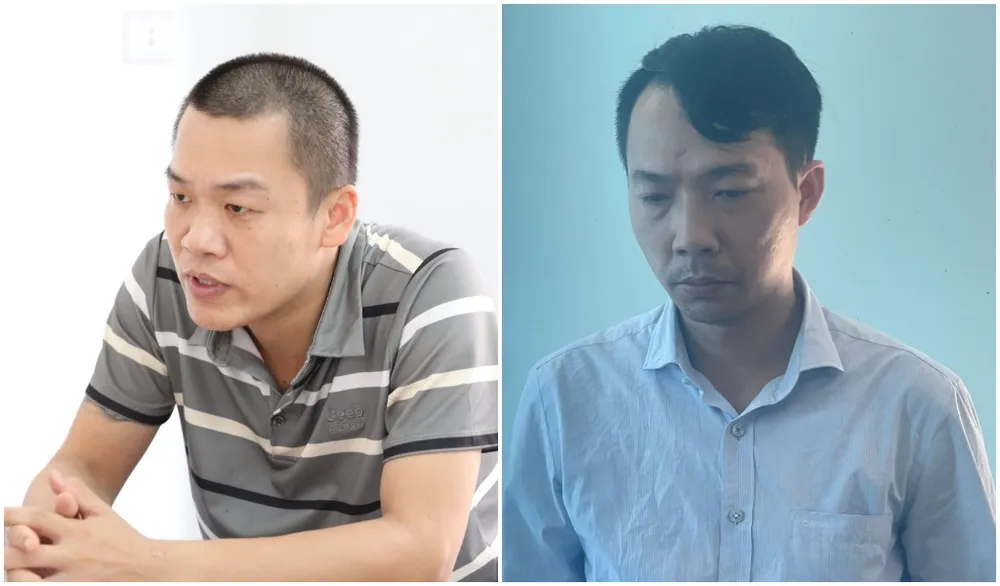 Bị can Việt và BS Lượng. Bị can Việt và BS Lượng.