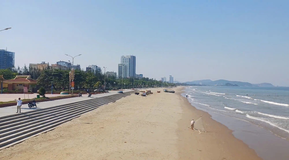 Một góc bãi biển Cửa Lò - tỉnh Nghệ An. Ảnh: ĐL