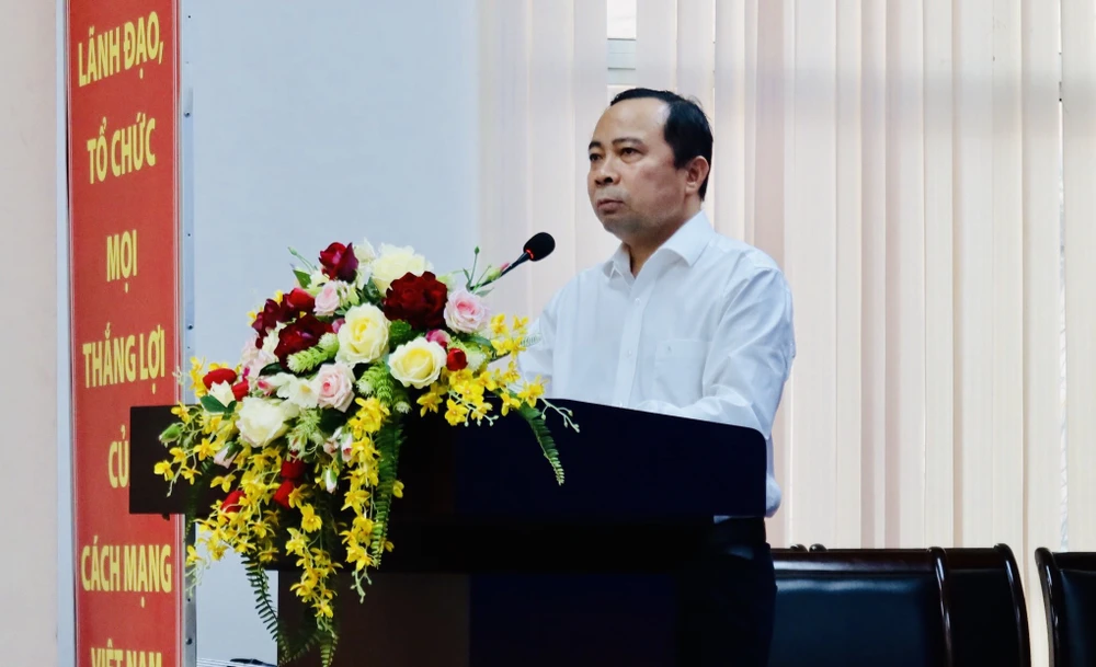 PGS.TS Vũ Hải Quân (Ủy viên Ban chấp hành Trung ương Đảng, giám đốc Đại học Quốc gia TP.HCM). Ảnh: TRẦN MINH