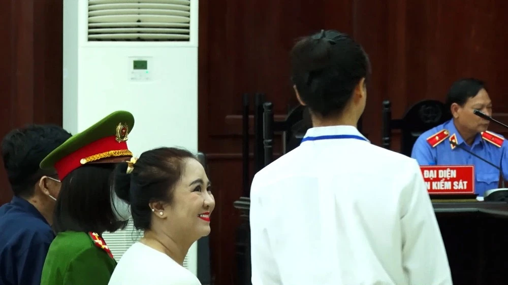 Bà Nguyễn Phương Hằng tại phiên tòa. Ảnh: TẤN LỰC nguyễn phương hằng