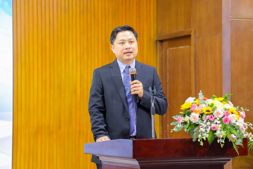 PGS-TS Trần Việt Dũng (Phó Hiệu trưởng Trường ĐH Luật TP.HCM) phát biểu tại tọa đàm. Ảnh: UL Truong-ĐH-Luat-TP.HCM-Thay-Dung.jpg
