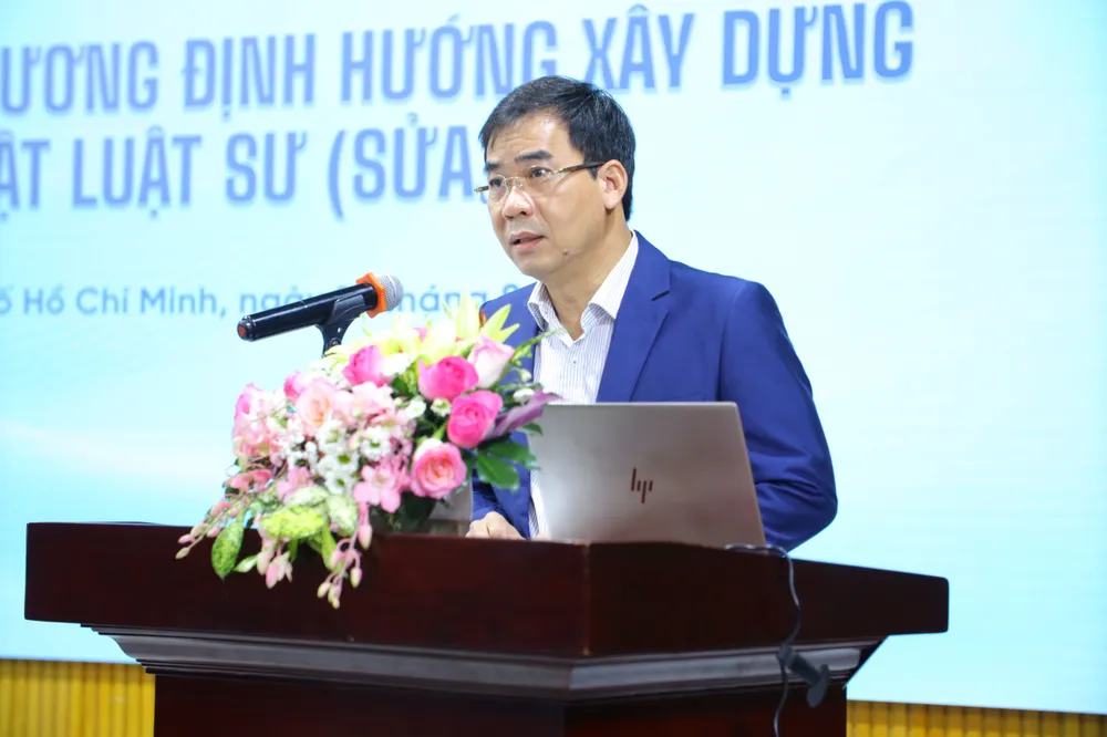 TS Lê Trường Sơn (Hiệu trưởng Trường ĐH Luật TP.HCM). Ảnh: UL ban-linh-chinh-tri-TS son.jpg