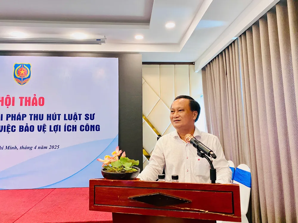 Luật sư Hà Hải (Phó chủ nhiệm Đoàn Luật sư TP.HCM) không ủng hộ chế định luật sư công. Ảnh: YC luật sư công