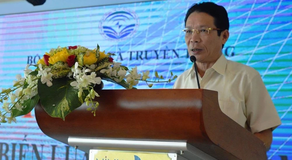 Thứ trưởng Hoàng Vĩnh Bảo phát biểu kha mạc hội nghị, ảnh GIA TUỆ