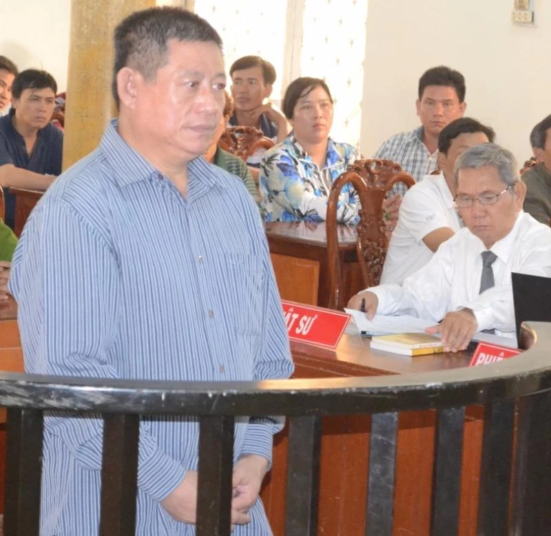 Lay BunThy tại phiên xử sơ thẩm ngày 7/3.