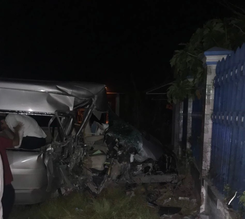 Hiện trường vụ tai nạn. Ảnh: NVCC