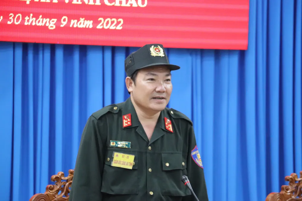 Đại tá Lâm Thành Sol, Giám đốc Công an tỉnh Sóc Trăng. Ảnh: Châu Anh