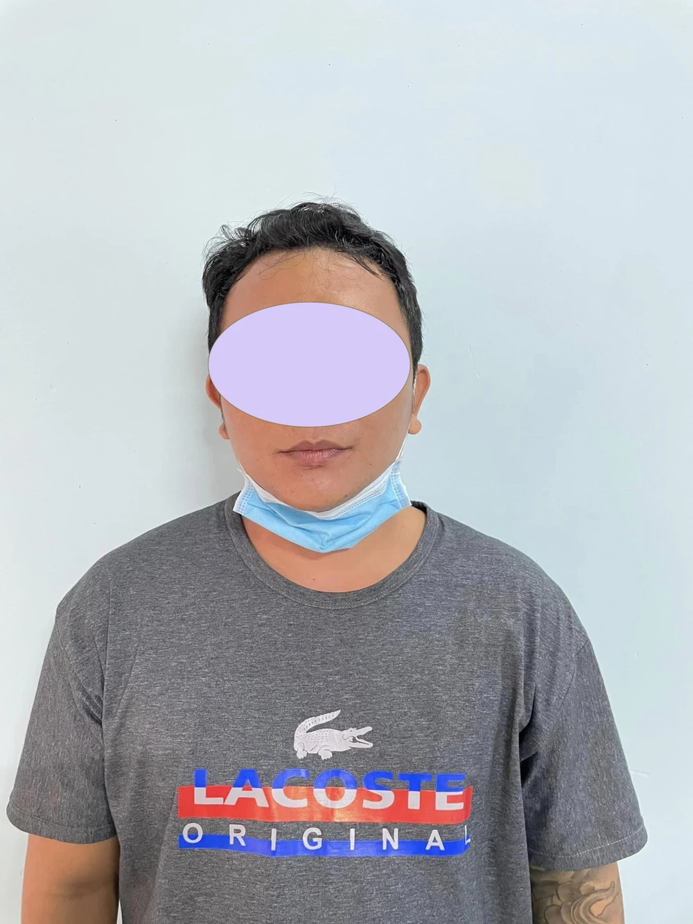 Bùi Tấn Cang bỏ trốn khỏi địa phương khi có quyết định phải vào cơ sở cai nghiện bắt buộc. Ảnh:CA thị xã An Nhơn nghien-8171.jpg