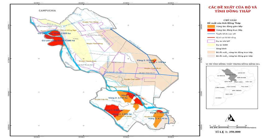 Đề xuất dự án chống chịu khí hậu và chuyển đổi tổng hợp vùng ĐBSCL - Tỉnh Đồng Tháp