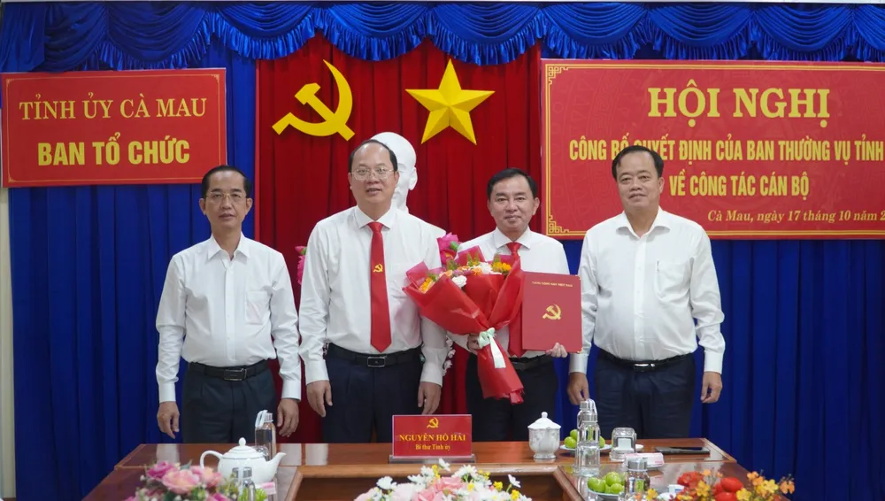 Ban Thường vụ Tỉnh ủy Cà Mau điều động, phân công, bổ nhiệm ông Phan Thanh Duy giữ chức vụ Trưởng Ban Tổ chức Tỉnh ủy.