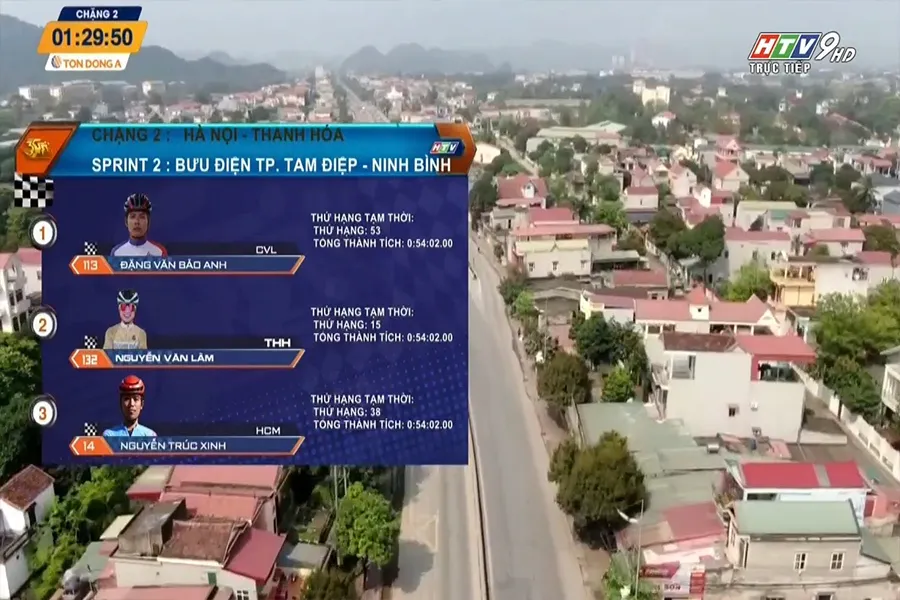 Người xem nhìn vào đồ họa là có thể nắm được diễn biến của cuộc đua. Ảnh: CQTV