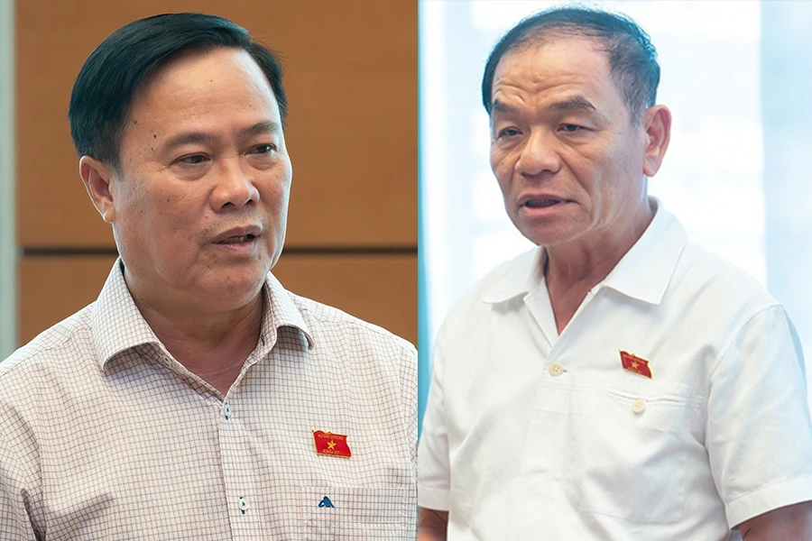 Theo các ĐBQH, việc có một cơ chế đặc thù để sáng tạo, đi trước lúc này là xứng đáng và rất cần thiết đối với TP.HCM. Trong ảnh: ĐB Nguyễn Quốc Hận và ĐB Lê Thanh Vân (Đoàn ĐBQH tỉnh Cà Mau). Ảnh: PHẠM THẮNG