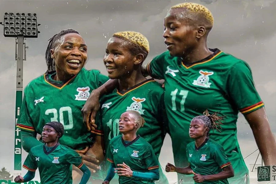 Các nữ tuyển thủ Zambia. Ảnh: GETTY IMAGES