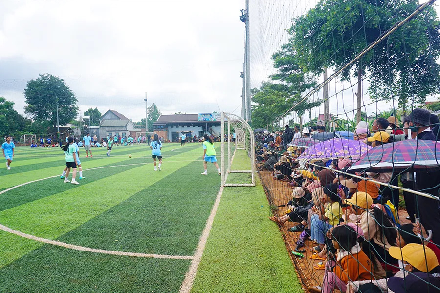 Phong trào văn hóa, thể thao của xã Glar luôn dẫn đầu huyện. Ảnh: LÊ KIẾN