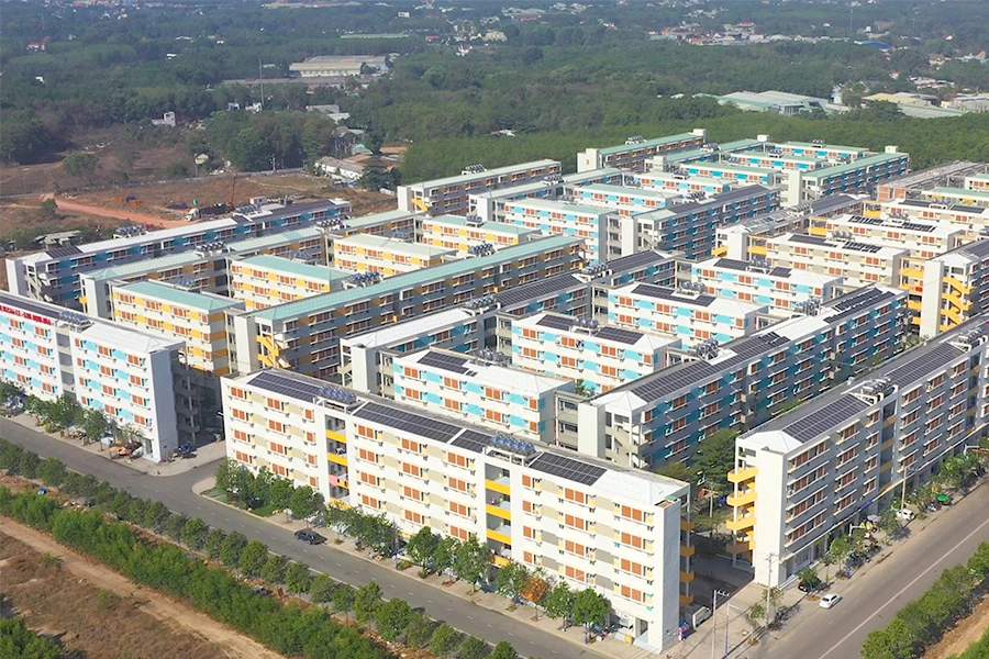 Một dự án nhà ở xã hội tại tỉnh Bình Dương. Ảnh: Q.HUY