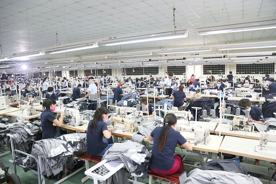 Mỹ là thị trường xuất khẩu tiềm năng của các doanh nghiệp Việt, trong đó có ngành dệt may. Ảnh: T.UYÊN w-P11_hinhbai.jpg