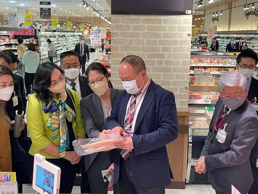 Đoàn đại biểu TP.HCM tham quan thực tế tập đoàn AEON tại Nhật Bản. Ảnh: Sở Ngoại vụ TP.HCM