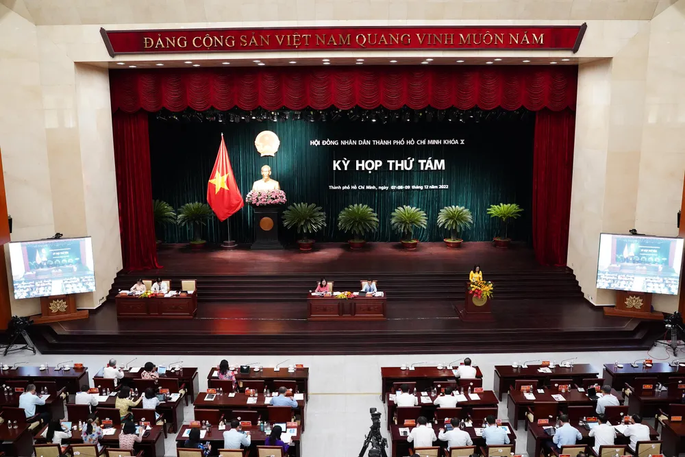 Toàn cảnh kỳ họp thứ tám, HĐND TP.HCM khóa X. Ảnh: BẢO PHƯƠNG Toàn cảnh kỳ họp thứ tám, HĐND TP.HCM khóa X. Ảnh: BẢO PHƯƠNG