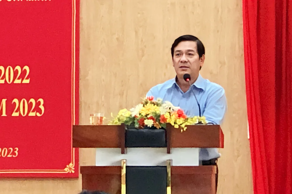 Ông Đào Xuân Đức, Chủ tịch Hiệp hội các doanh nghiệp Khu công nghiệp TP.HCM, phát biểu tại hội nghị. Ảnh: BẢO PHƯƠNG Ông Đào Xuân Đức, Chủ tịch Hiệp hội các doanh nghiệp Khu công nghiệp TP.HCM, phát biểu tại hội nghị. Ảnh: BẢO PHƯƠNG