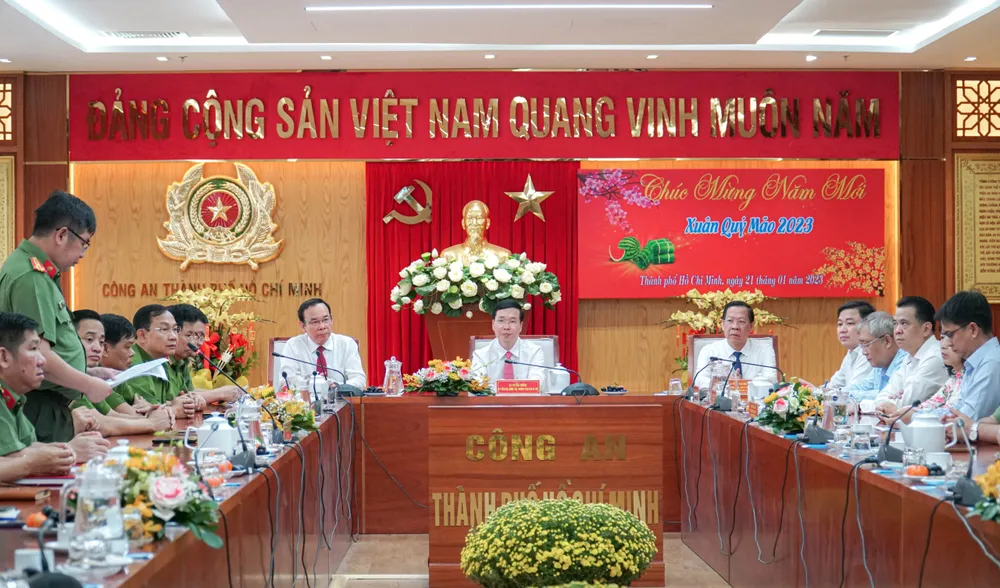 Toàn cảnh buổi làm việc. Ảnh: BẢO PHƯƠNG