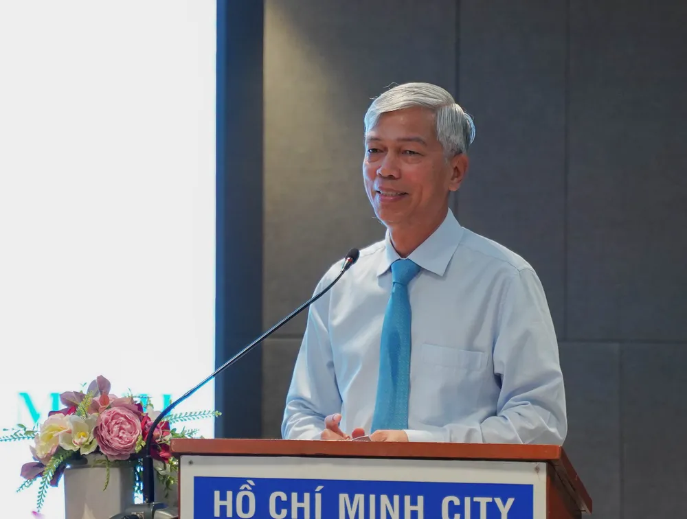 Phó Chủ tịch UBND TP.HCM Võ Văn Hoan phát biểu chỉ đạo hội nghị. Ảnh: BẢO PHƯƠNG