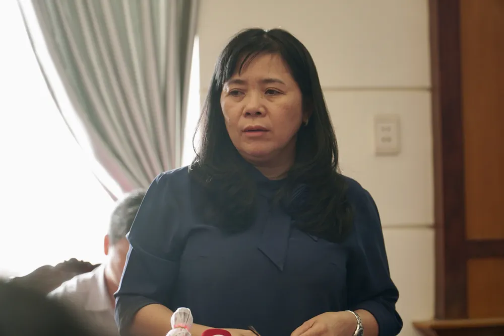 Phó Giám đốc Sở Công thương TP Nguyễn Thị Kim Ngọc phát biểu tại buổi giám sát. Ảnh: BẢO PHƯƠNG Phó Giám đốc Sở Công thương TP Nguyễn Thị Kim Ngọc phát biểu tại buổi giám sát. Ảnh: BẢO PHƯƠNG