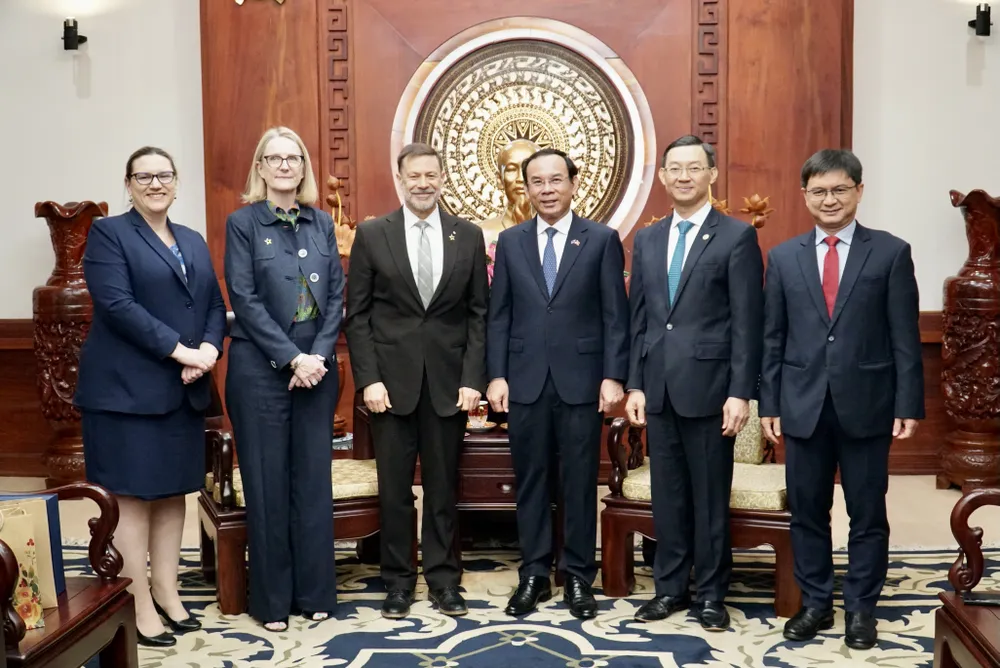 Các đại biểu tại buổi tiếp. Ảnh: BẢO PHƯƠNG Các đại biểu tại buổi tiếp. Ảnh: BẢO PHƯƠNG