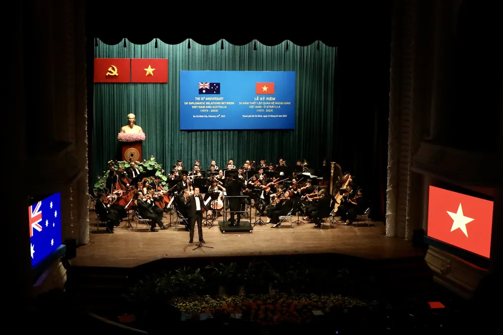 Nhiều tiết mục biểu diễn đặc sắc tại buổi lễ. Ảnh: BẢO PHƯƠNG