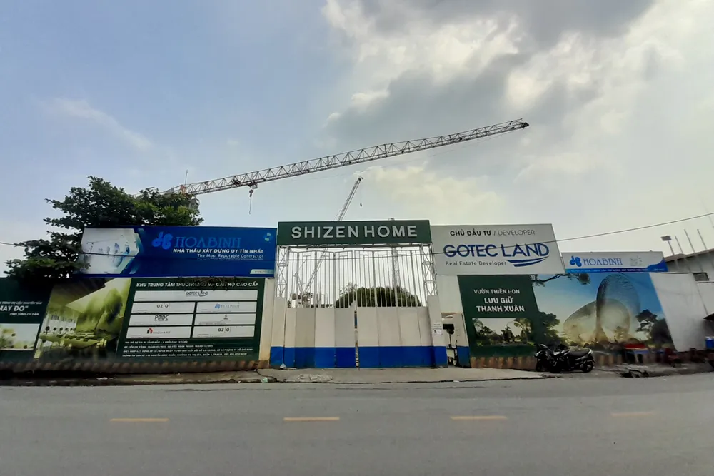 Dự án tọa lạc tại số 10 đường Bến Nghé, phường Tân Thuận Đông, quận 7, TP.HCM. Ảnh: BẢO PHƯƠNG