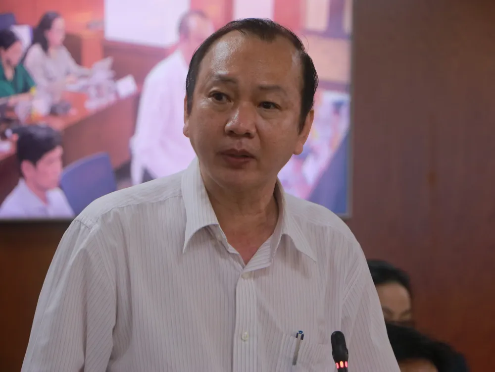 Đại diện Sở Văn hóa Thể thao TP.HCM thông tin về các hoạt động trong dịp lễ 30-4 và 1-5, đồng thời kỷ niệm 80 năm ra đời “Đề cương về Văn hóa Việt Nam” (1943 - 2023). Ảnh: B.P Đại diện Sở Văn hóa Thể thao TP.HCM thông tin về các hoạt động trong dịp lễ 30-4 và 1-5, đồng thời kỷ niệm 80 năm ra đời “Đề cương về Văn hóa Việt Nam” (1943 - 2023). Ảnh: B.P