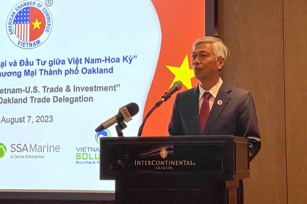 Phó Chủ tịch UBND TP.HCM Võ Văn Hoan phát biểu tại hội nghị. Ảnh: PHƯƠNG ĐẶNG Phó Chủ tịch UBND TP.HCM Võ Văn Hoan phát biểu tại hội nghị. Ảnh: PHƯƠNG ĐẶNG