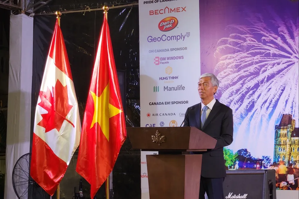 Phó Chủ tịch UBND TP.HCM Võ Văn Hoan cho biết cộng đồng người dân và doanh nghiệp Canada đang ngày càng phát triển lớn mạnh tại TP.HCM. Ảnh: PHƯƠNG ĐẶNG doanh-nghiep-canada-1.jpg