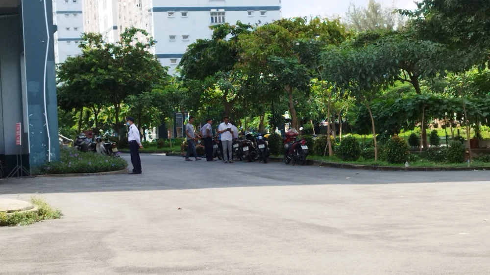 Hiện trường vụ việc. Ảnh: N.T ky-tuc-xa-dai-hoc-quoc-gia-2.jpg